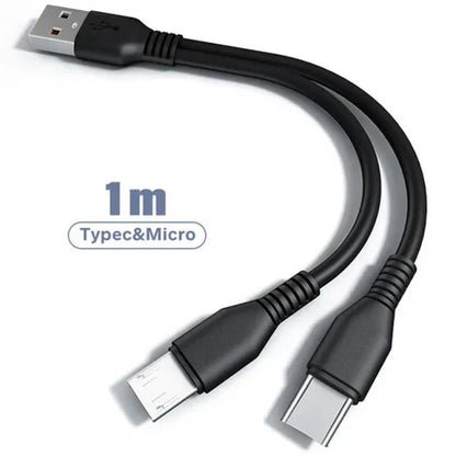 2 in 1 Charging Cable Multi USB Port