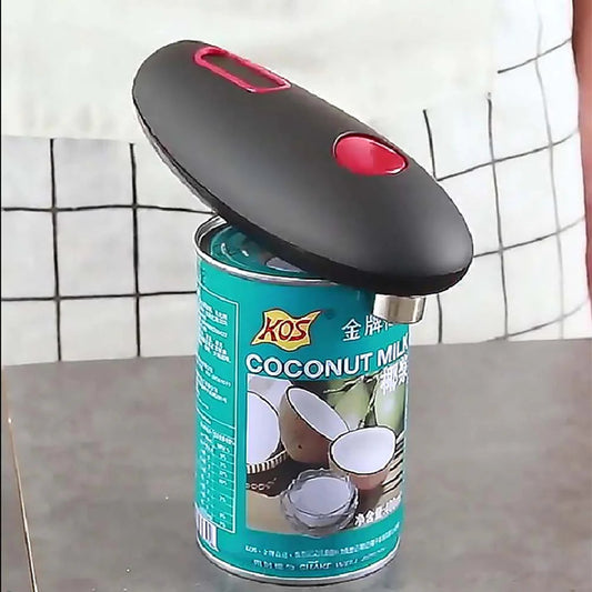 Automatic Can Opener With Ergonomic Handle And One-Button Operation