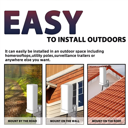 Extra Range 360° Premium Antenna 2025 HDTV Outdoor Antenna Amplified 460 Mile Range