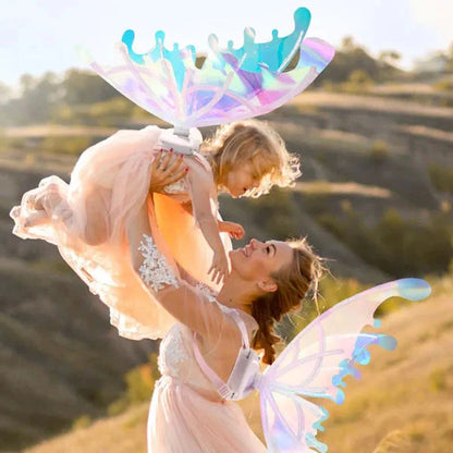 Electric Colorful Kids / Adults LED Fairy Wings Costume