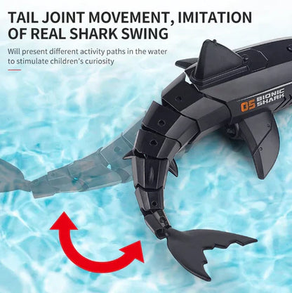 Remote Control Shark Submarine Toy RC Shark Electric Rechargeable Water Toy