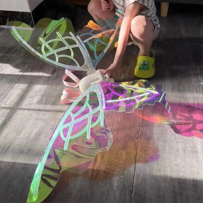 Electric Colorful Kids / Adults LED Fairy Wings Costume