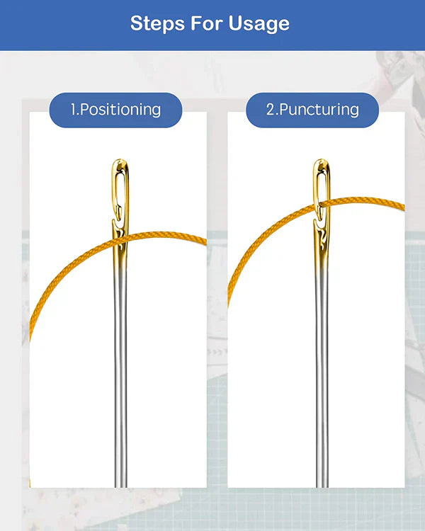 Self Threading Sewing Needles