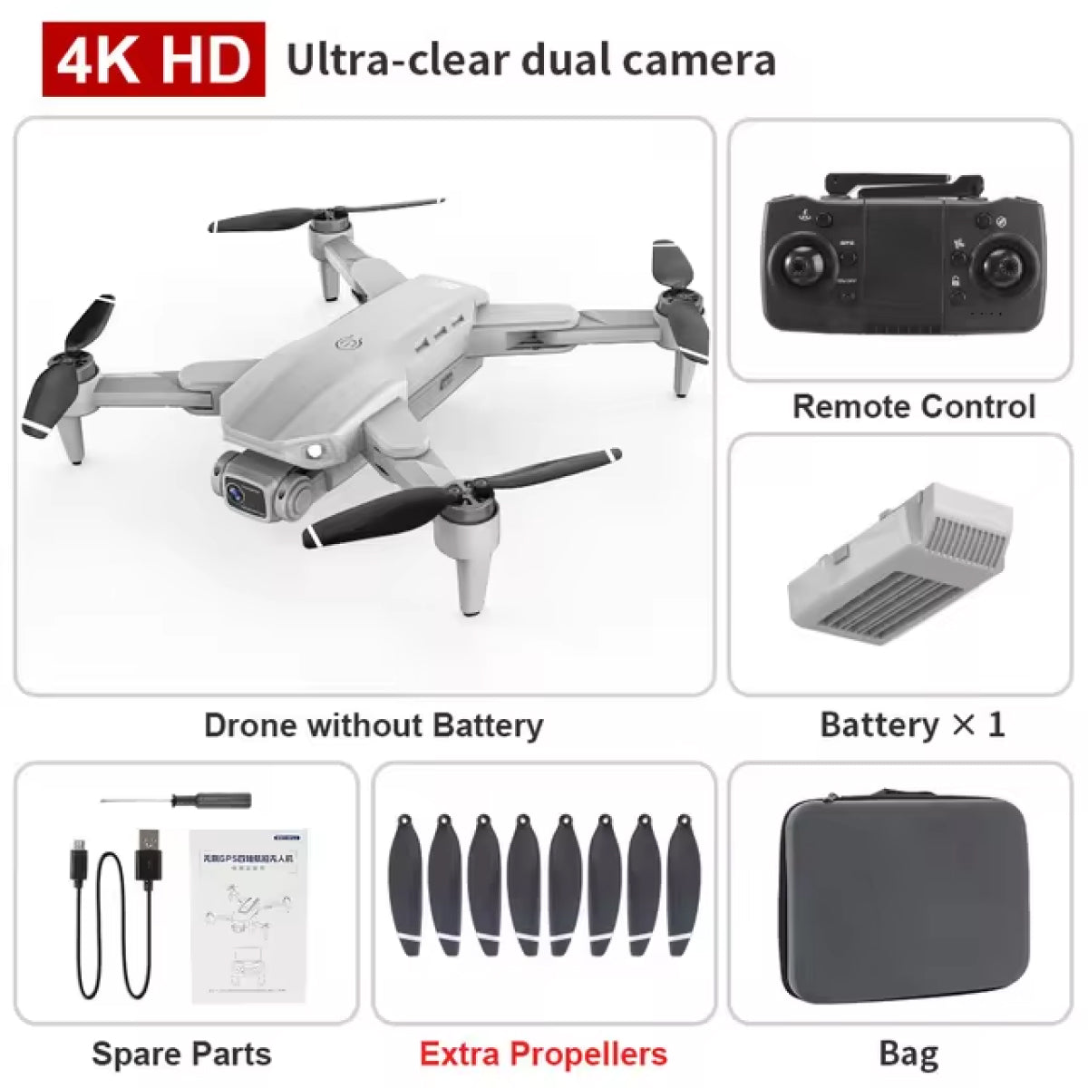 Dual-Camera Drone 4K - Professional HD Brushless Motor 5G WIFI