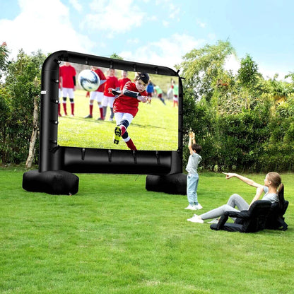 Outdoor Movie Screen And Projector