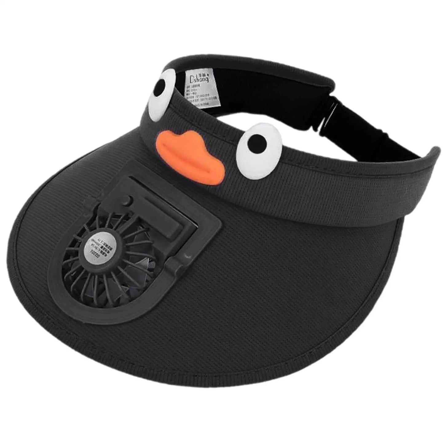 Kids Sun Visor Hat with Cooling Fan Hat