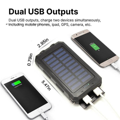 500000 MAH Solar Charger, Waterproof Power Bank, External