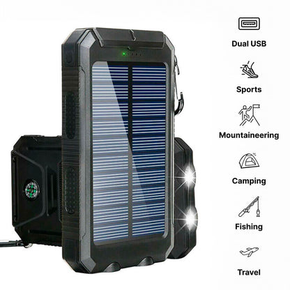 500000 MAH Solar Charger, Waterproof Power Bank, External