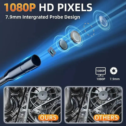 Industrial Endoscope Inspection Camera – 1080p Hd With 4.3-Inch Display Adjustable Lens