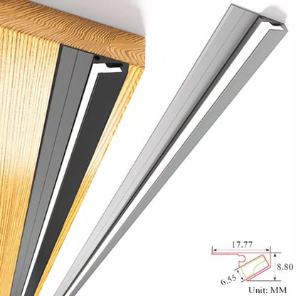 45 Degree LED Under Cabinet Lighting Bars Invisible Ultra Thin Strips