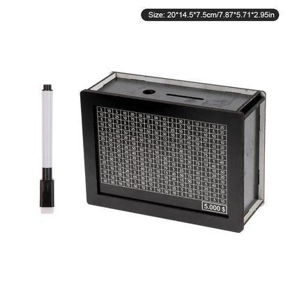 Wooden Piggy Bank for Adults with Counter