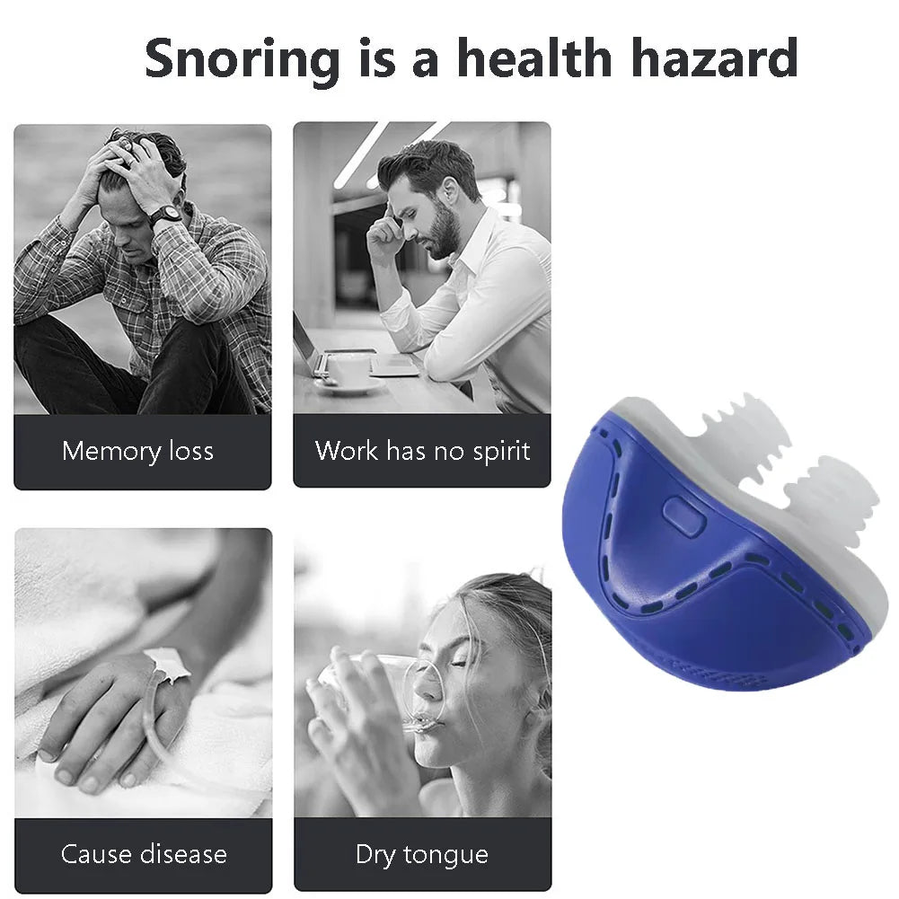 Electric Anti Snore Device with Dual Vortex Airflow