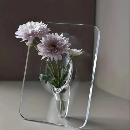 Modern Decorative Acrylic Picture Frame Flower Vase