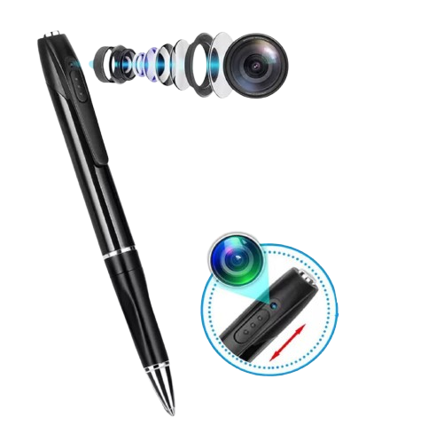 Mini Camera Pen Pocket Digital Voice Video Recorder for Business Conference 1080P Wearable Body Micro Cam Security Cameras