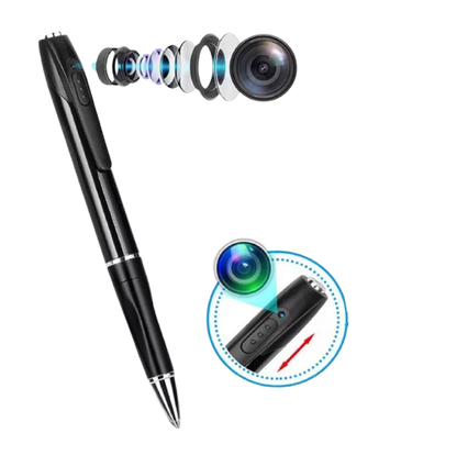 Mini Camera Pen Pocket Digital Voice Video Recorder for Business Conference 1080P Wearable Body Micro Cam Security Cameras