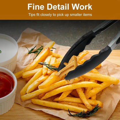 Silicone Kitchen Tongs (3-piece Set)