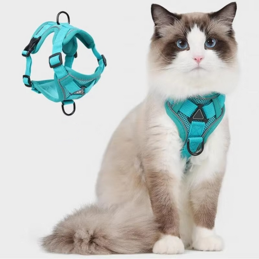 Reflective Cat Harness and Leash Set