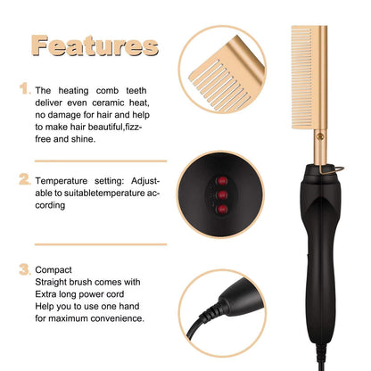 Hot Comb For Black Hair Thick And Coarse Hair