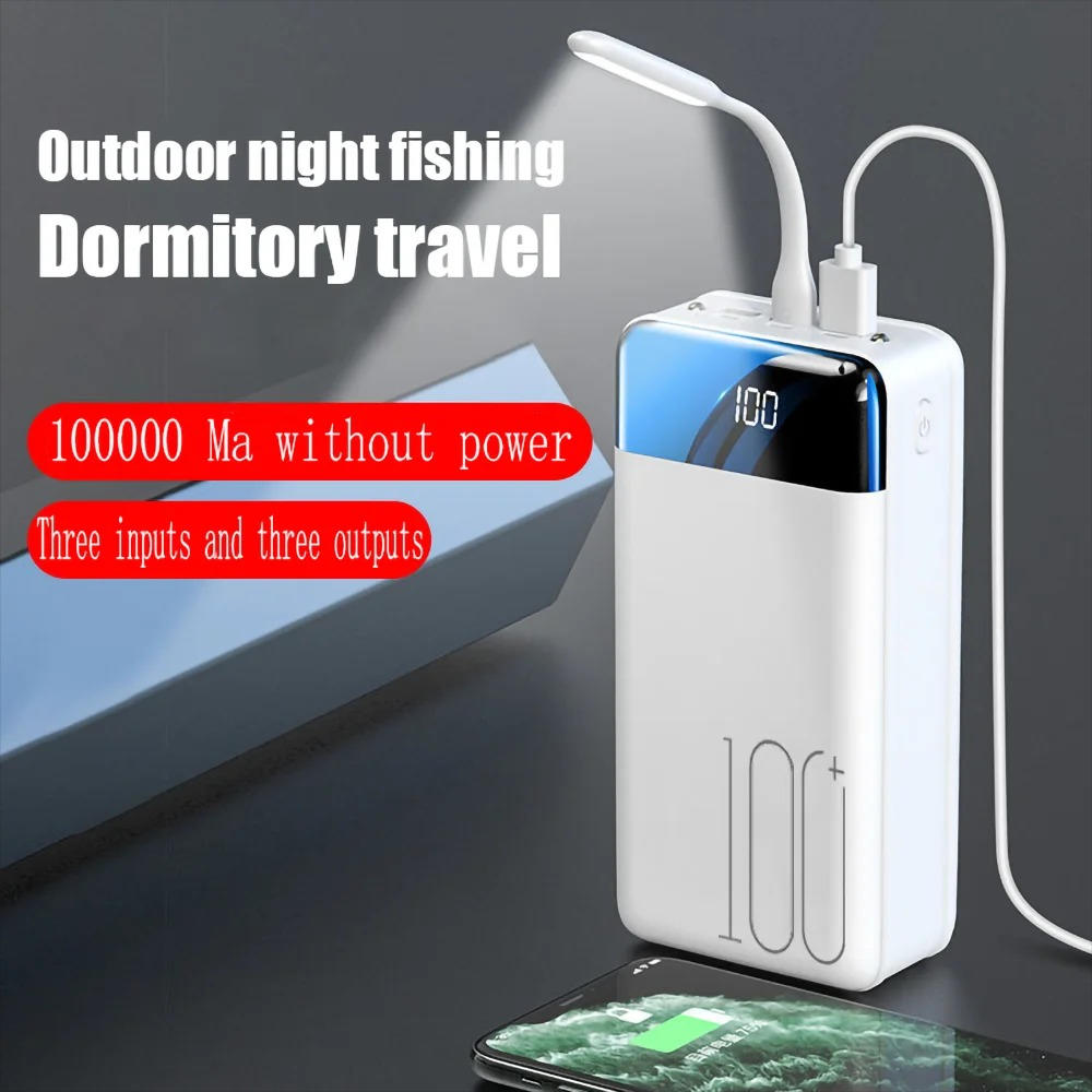 100,000mah Power Bank With Super Fast Charging For Phones, Tablets, And Laptops