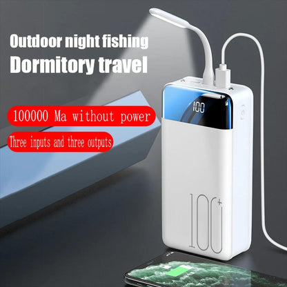 100,000mah Power Bank With Super Fast Charging For Phones, Tablets, And Laptops
