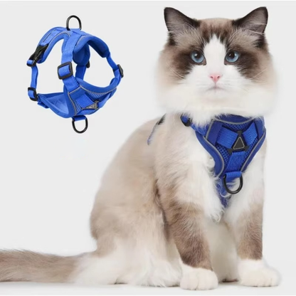Reflective Cat Harness and Leash Set