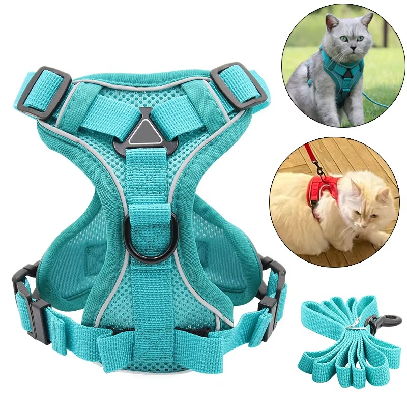 Reflective Cat Harness and Leash Set