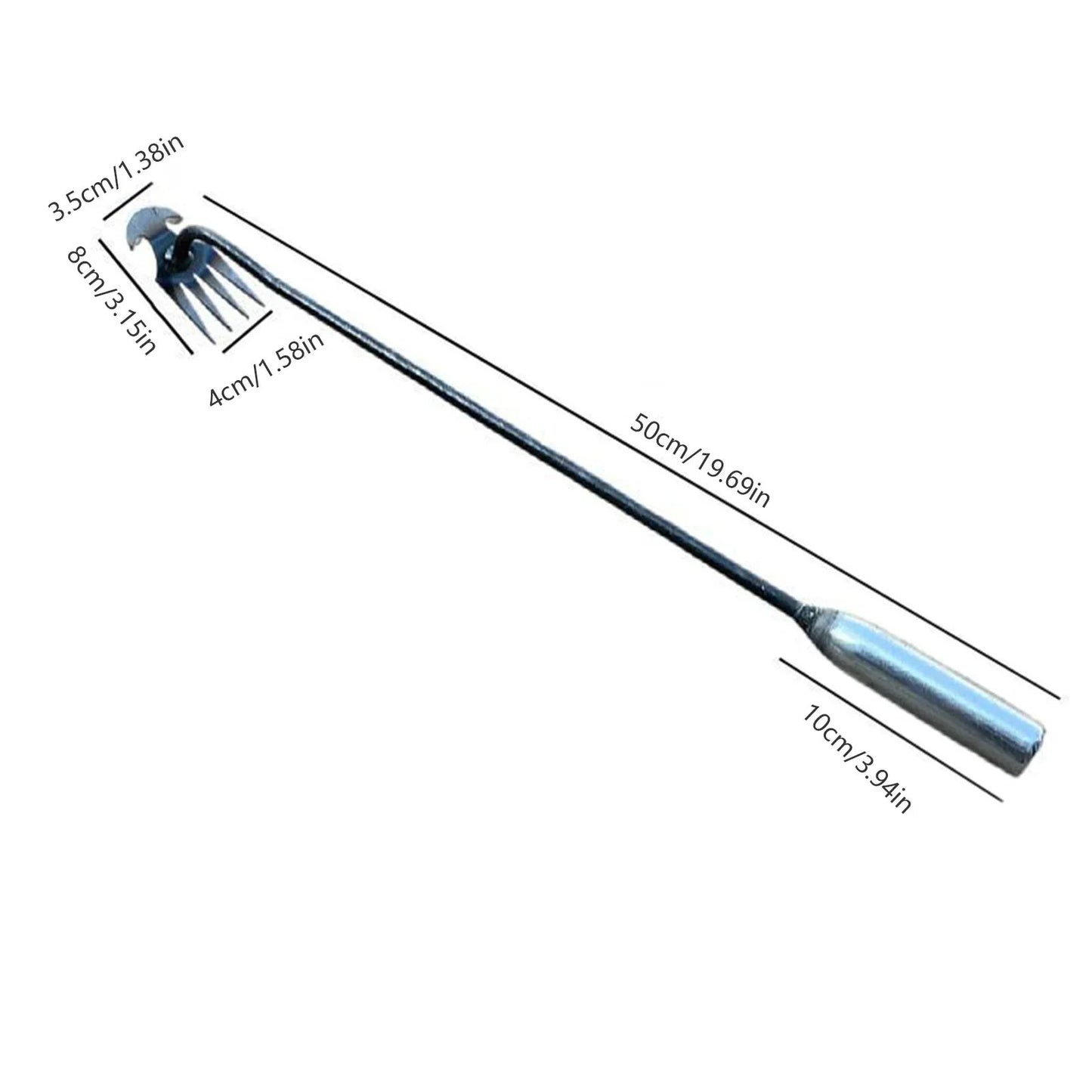 Crescent Weeder Tool with Long Handle