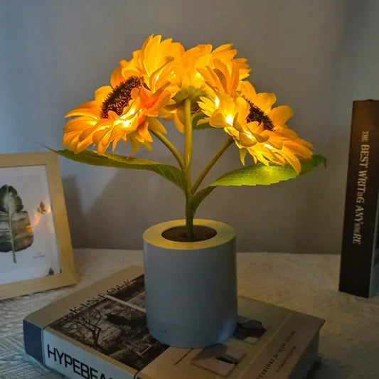 Rechargeable Sunflower Night Light