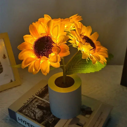 Rechargeable Sunflower Night Light