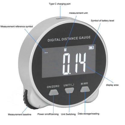 Smart Digital Tape Measure with LCD Display