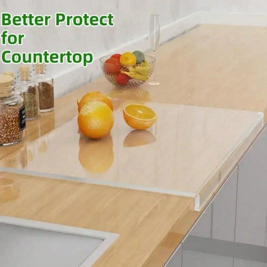 Clear Acrylic Cutting Board with Counter Lip