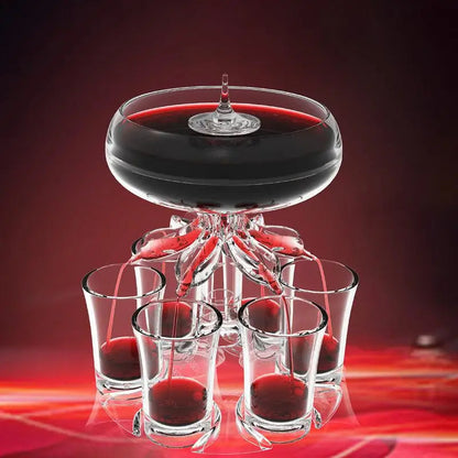 6 Shot Glass Drink Dispenser