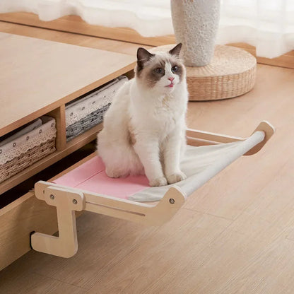 Wooden Cat Hammock Bed