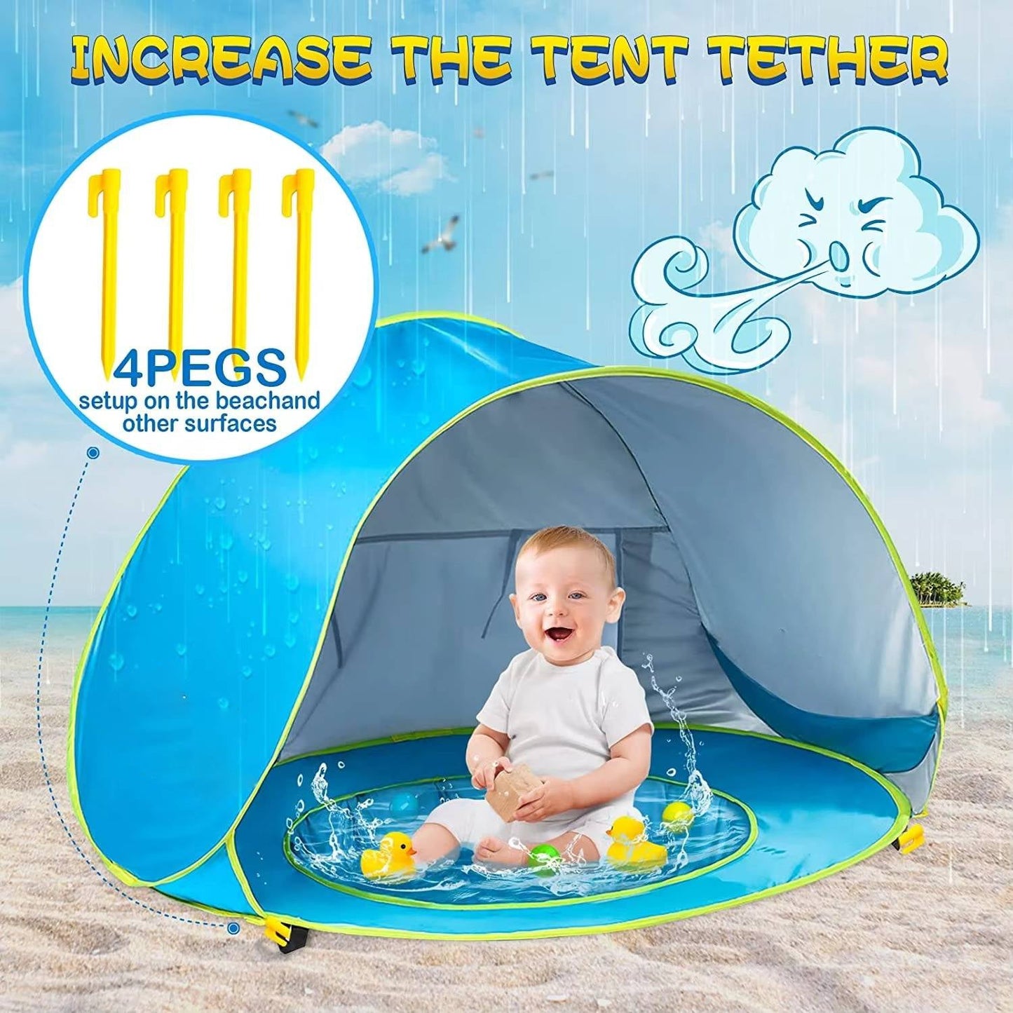 Baby Beach Tent UV Protection