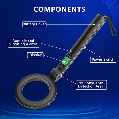 High-Sensitivity Handheld Metal Detector