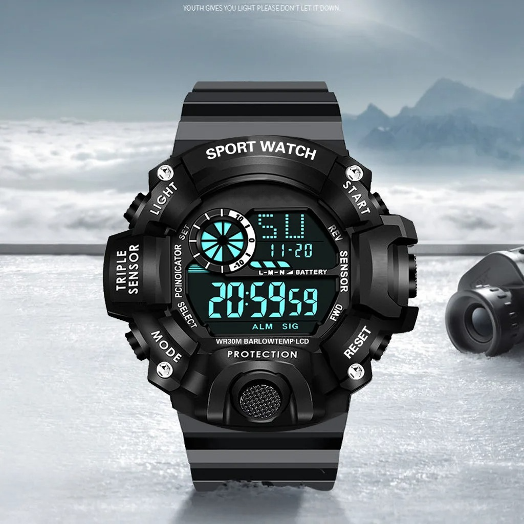 Men's Digital Sports Watch