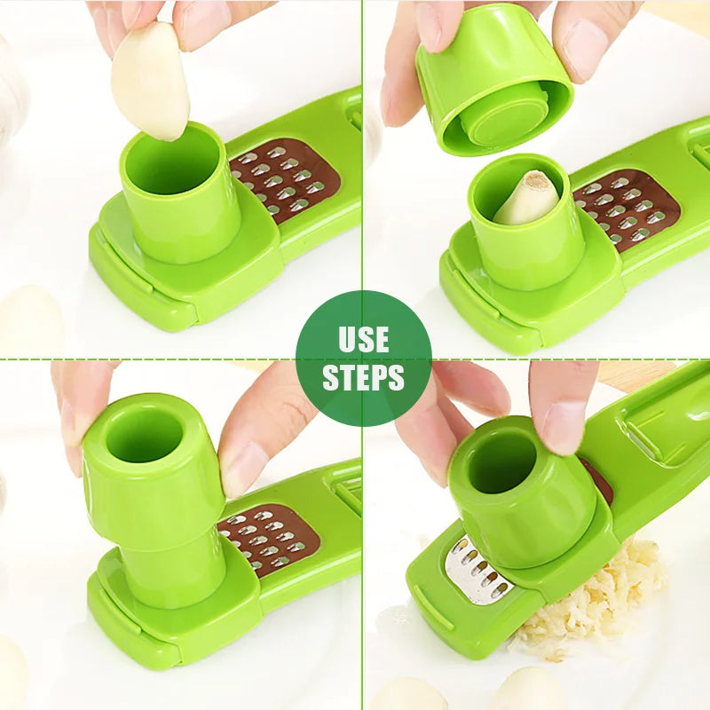 Manual Mini Garlic Press and Crusher