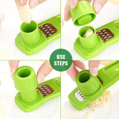 Manual Mini Garlic Press and Crusher