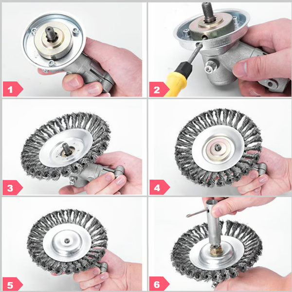 Unbreakable Wired Trimmer Blade - Round Edge Grass Trimmer with Blades for Weed Removal, Gifts for Gardeners