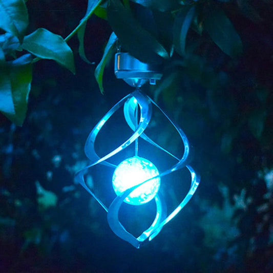 Solar Wind Chime Spinner LED Lamp