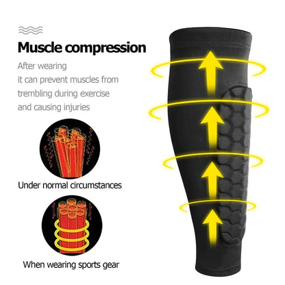 1 Pair Honeycomb Soccer Shin Guards