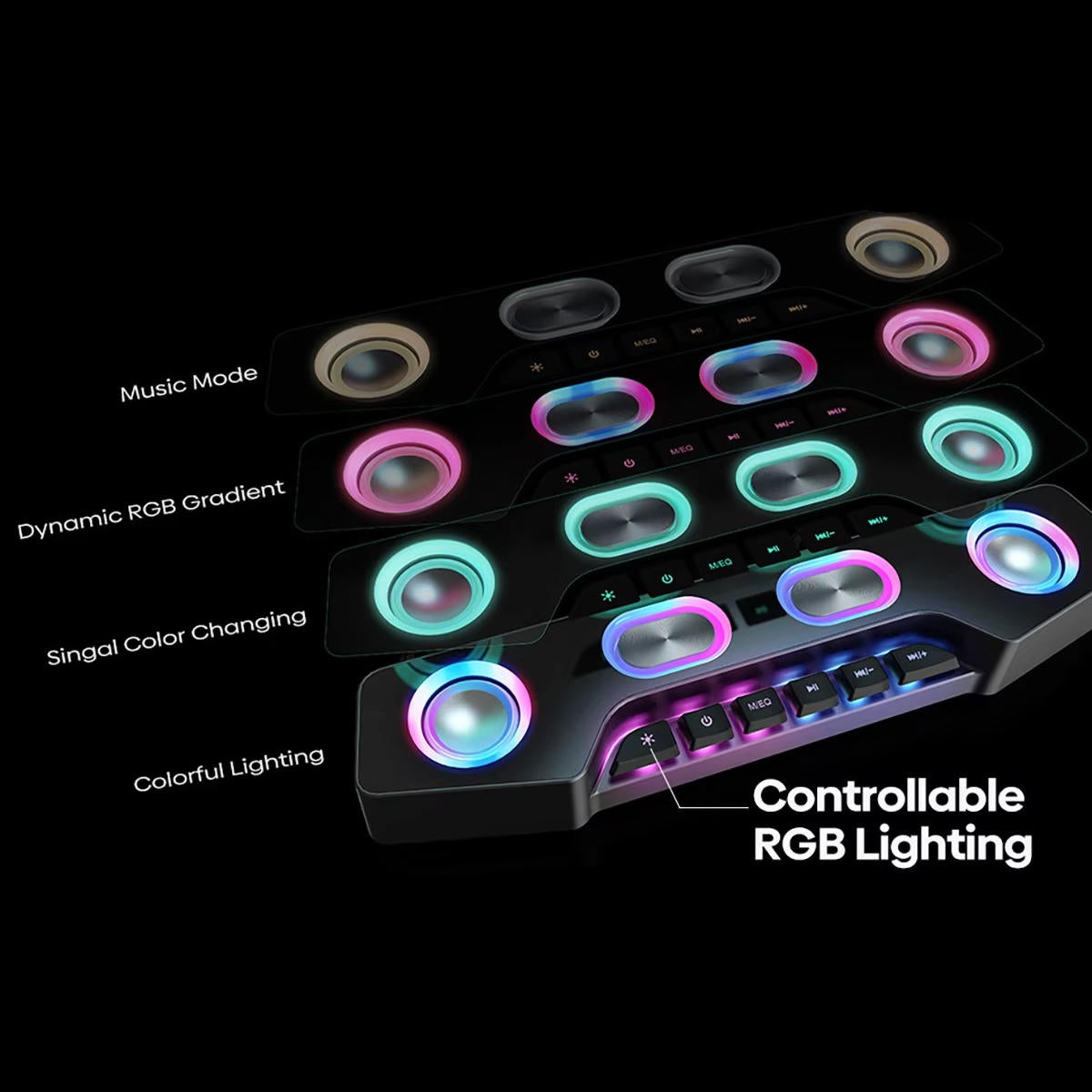 Wireless RGB Computer Speakers