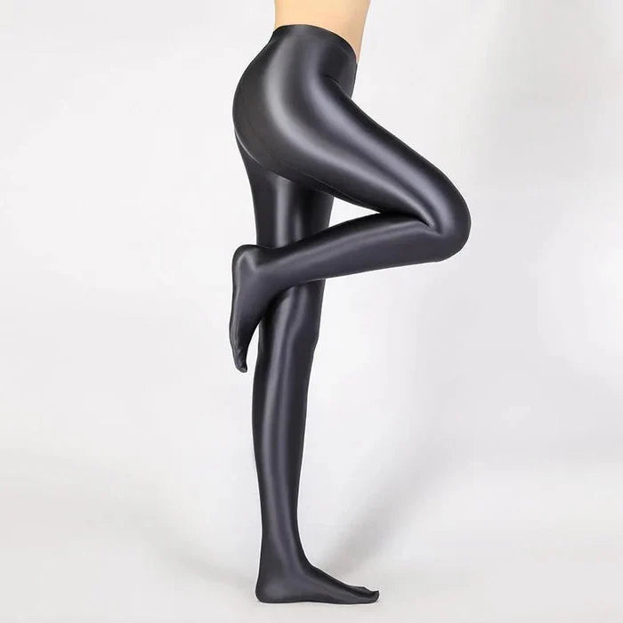 Glossy Opaque Shiny High Waist Sexy Stockings - High Elastic Skinny Leggings Pencil Pants