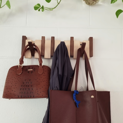 Handmade Wooden Coat Rack