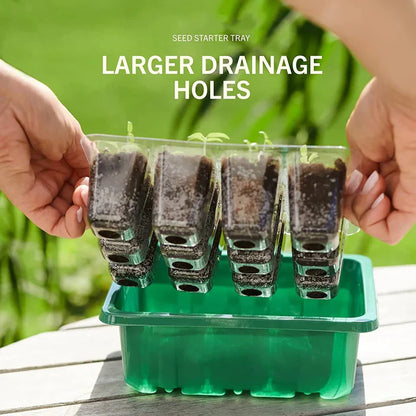 Household New Nursery Pot With Lamp - Plant Seed Starter Tray with Grow Light