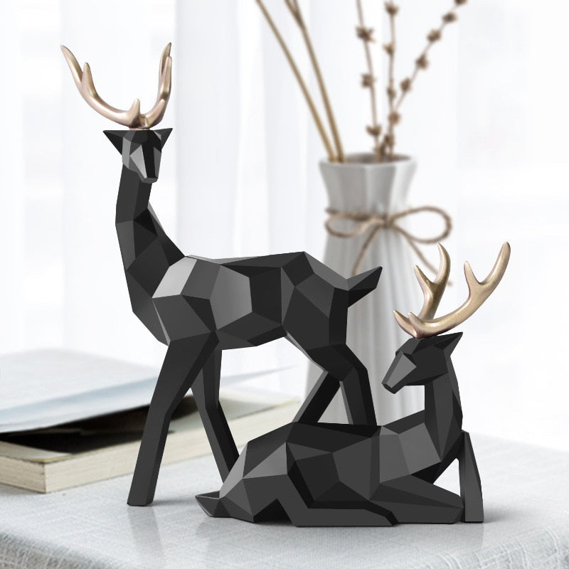 Stag Figures Sculpture
