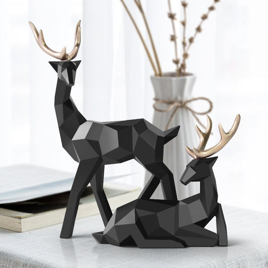 Stag Figures Sculpture
