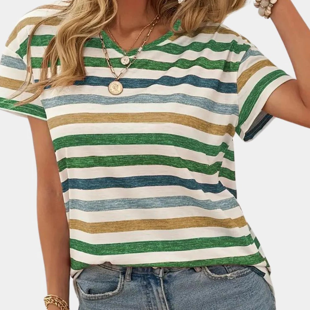 Casual Striped Women's T-shirt