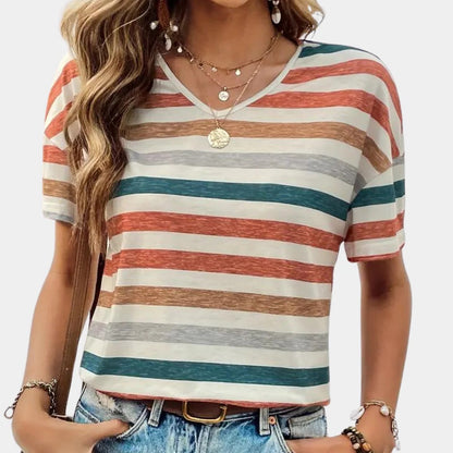 Casual Striped Women's T-shirt