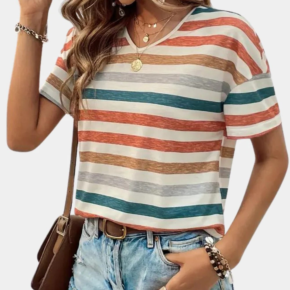 Casual Striped Women's T-shirt